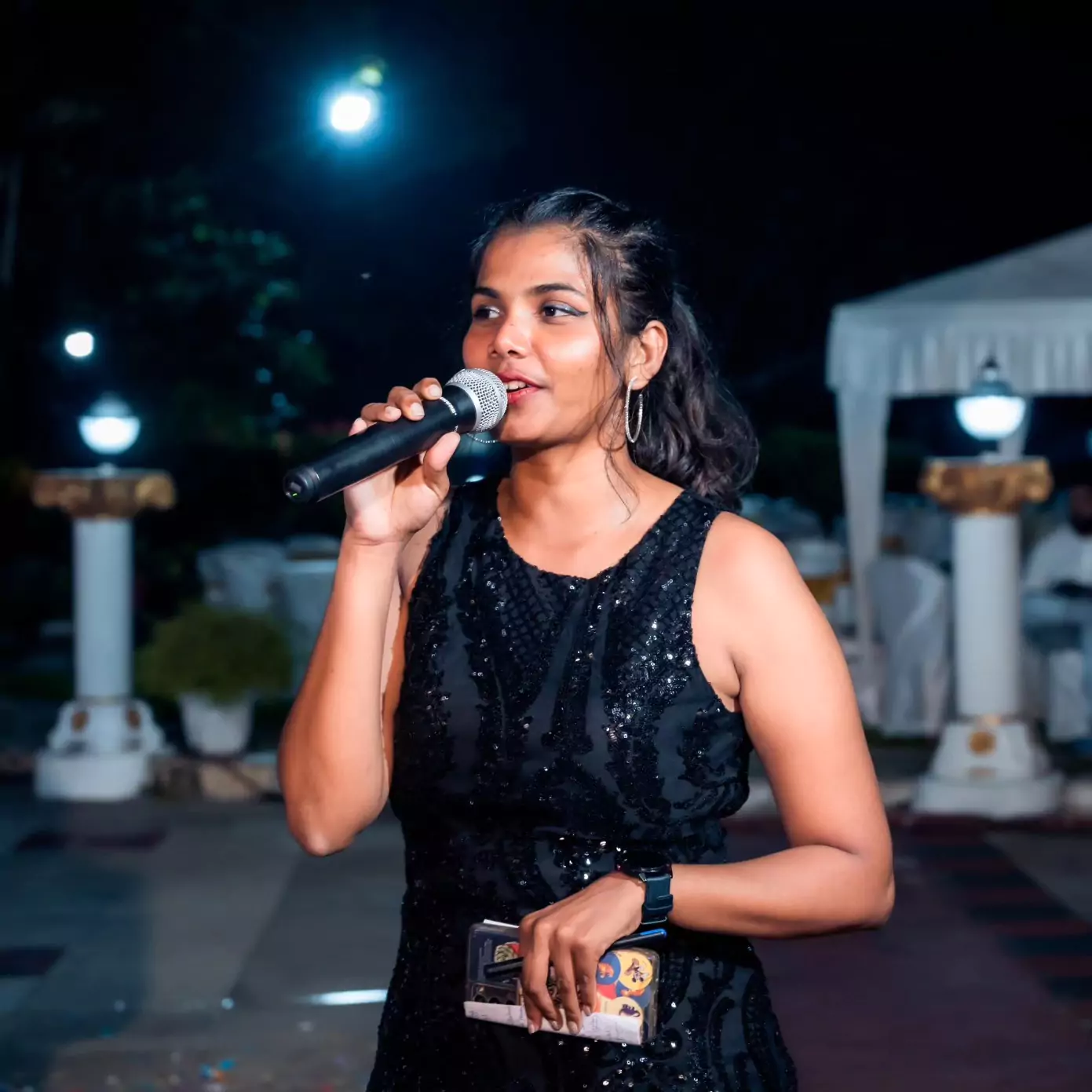 Emcee Myra D'Costa