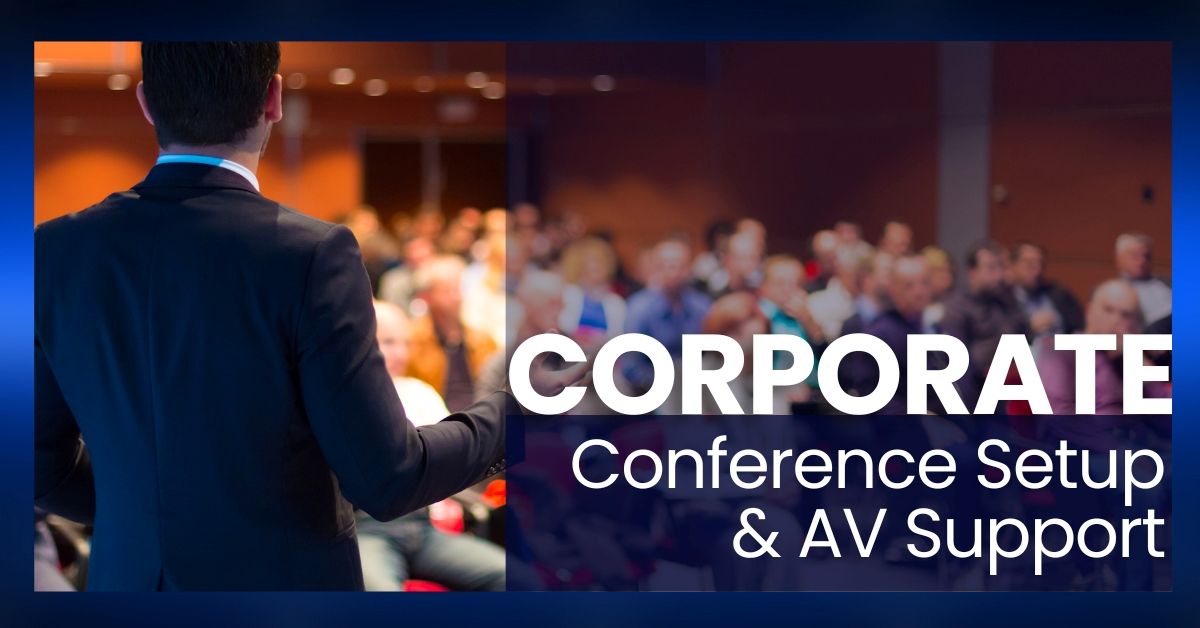 Conference Setup Visual Support for Corporate Offsite Events