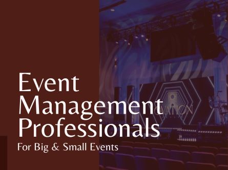 Famous Event Management Professionals for Big & Small Events