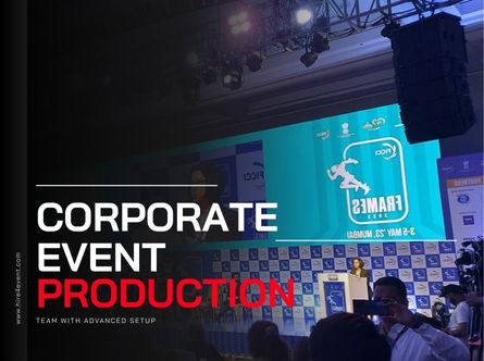 Famous Corporate Event Production Team with Advanced Setup