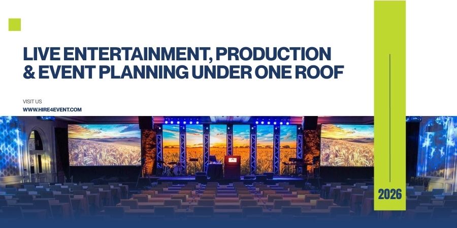 Live Entertainment, Production & Event Planning Under One Roof