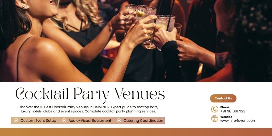 10 Best Cocktail Party Venues in Delhi NCR