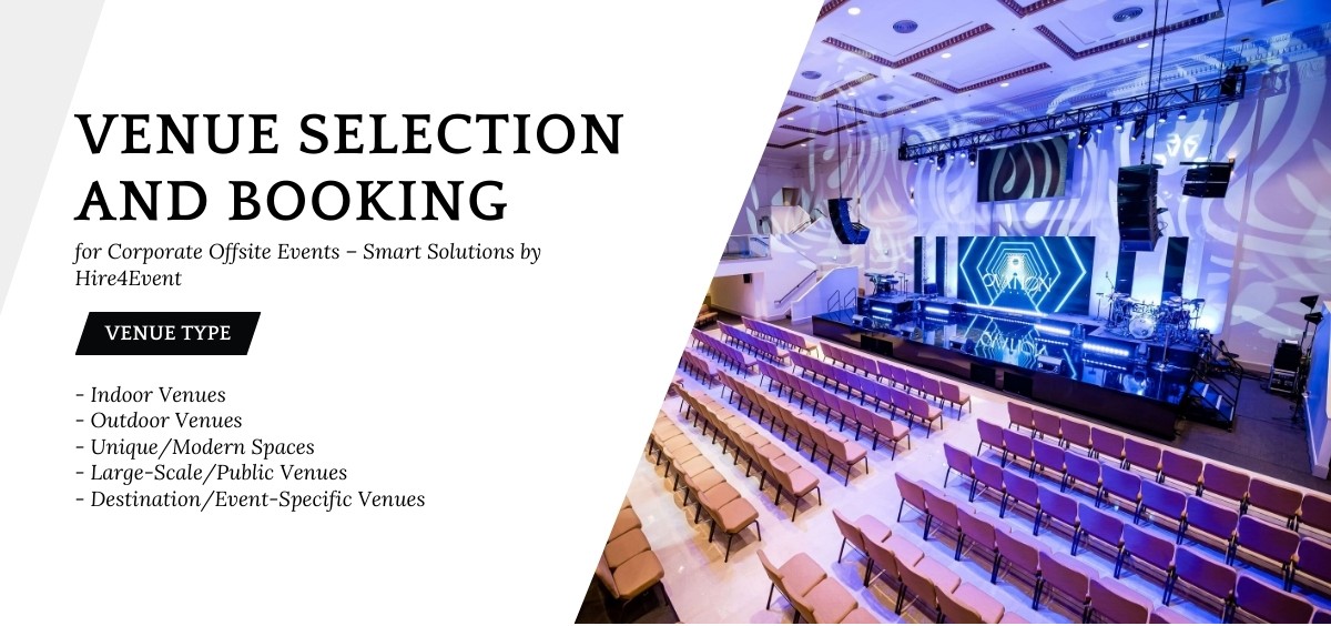 Venue Selection and Booking for Corporate Offsite Events