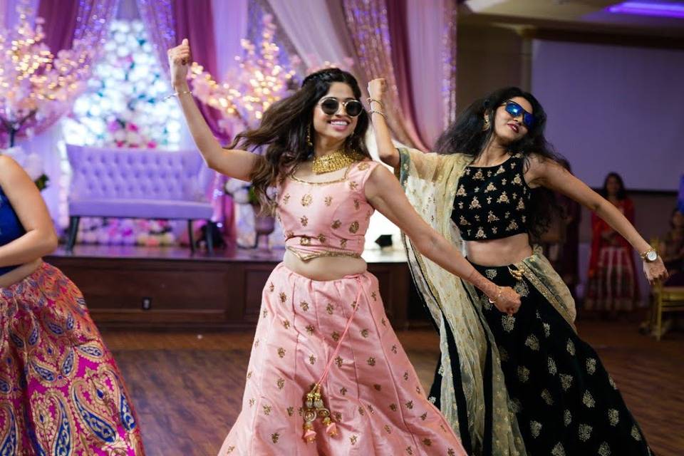 Bride dancing entry