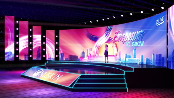Corporate event setup for conference