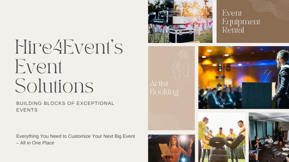 Signature Services That Hire4event Offer